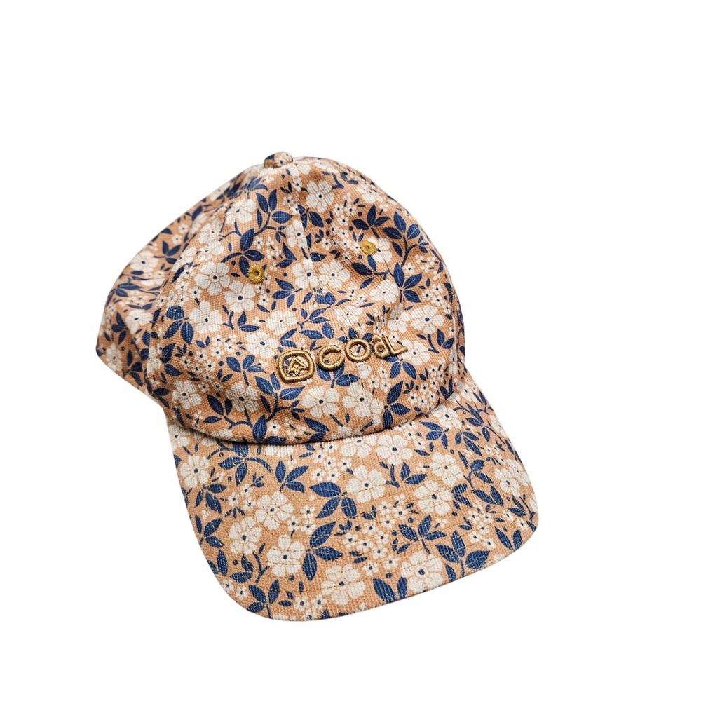 Coal Headwear Snapback Hat Tan Floral Outdoorsy Cap Gorpcore Athletic Granola